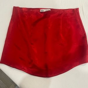 Red ZARA skirt